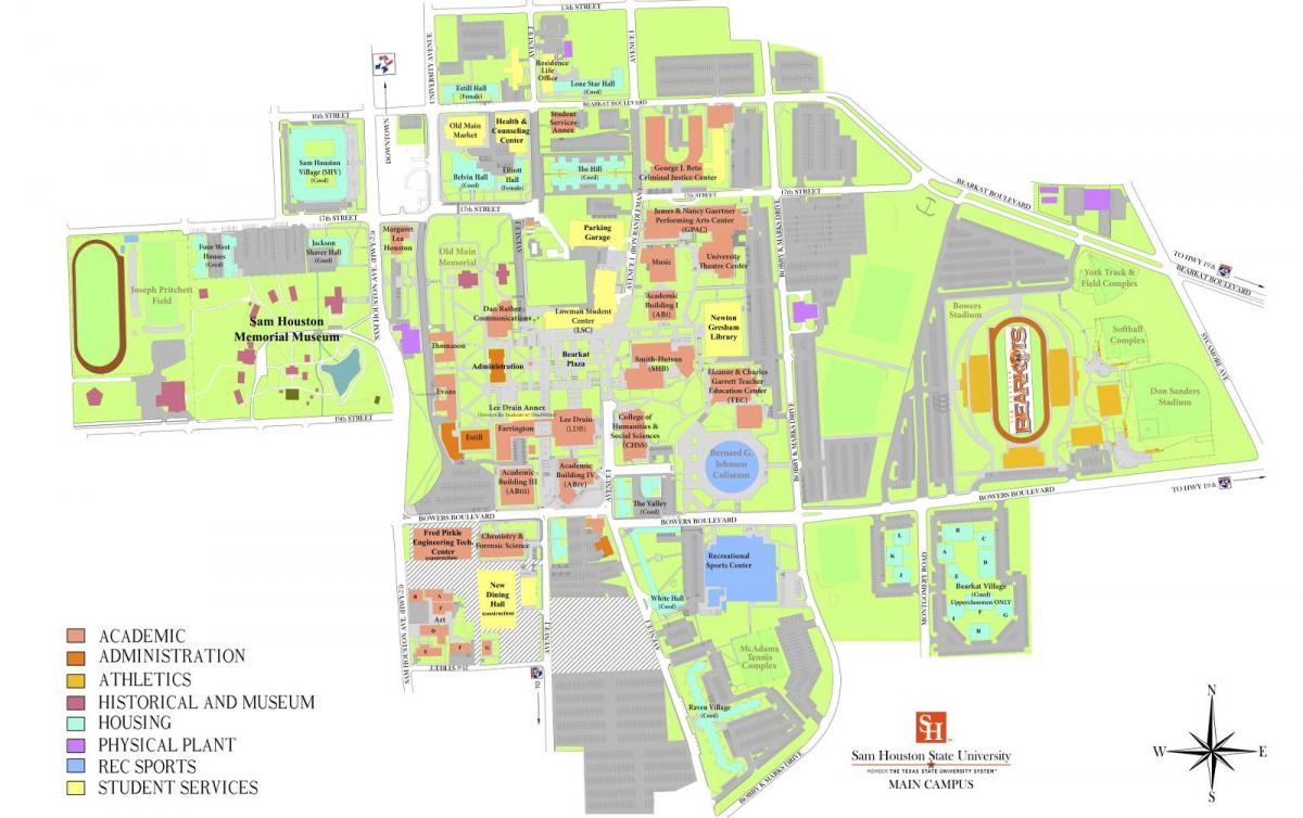 休斯顿大学地图