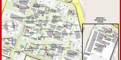 地图的休斯顿大学