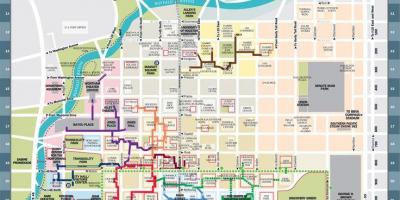 休斯顿市区隧道的地图