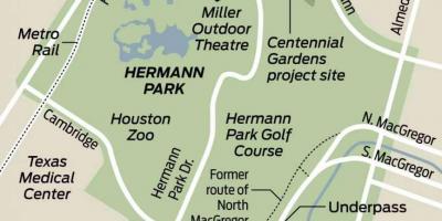 地图上的赫尔曼公园